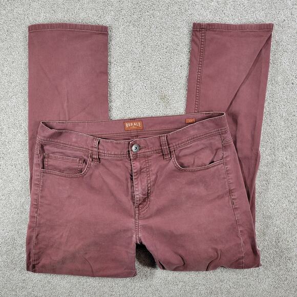 Red Ale by Alesbury Straight Leg Jeans Mens 32/30 Brown Slim Leg Relaxed Denim - Picture 10 of 15